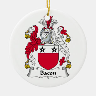 Adorno De Cerámica Escudo de la familia del tocino