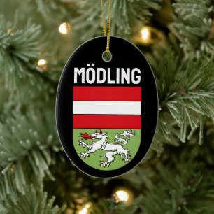 Adorno De Cerámica Escudo de Mödling, AUSTRIA