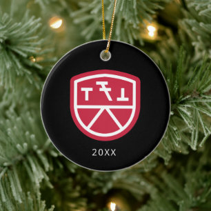 Adorno De Cerámica Escudo de Phi Sigma Kappa