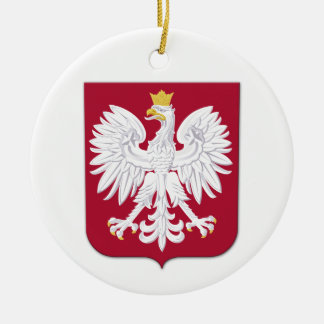 Adorno De Cerámica Escudo rojo de águila polaca