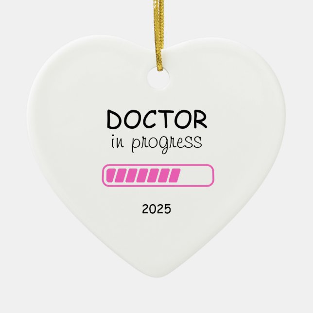 Adorno De Cerámica Escuela Médica, Regalo Premeditado,Médico En Curso (Frente)