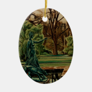 Adorno De Cerámica Escultura Diana Artemis En Los Jardines