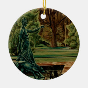 Adorno De Cerámica Escultura Diana Artemis En Los Jardines