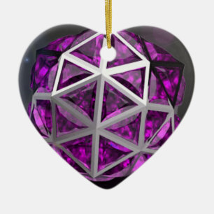 Adorno De Cerámica Esfera Amethyst Gemstone Púrpura