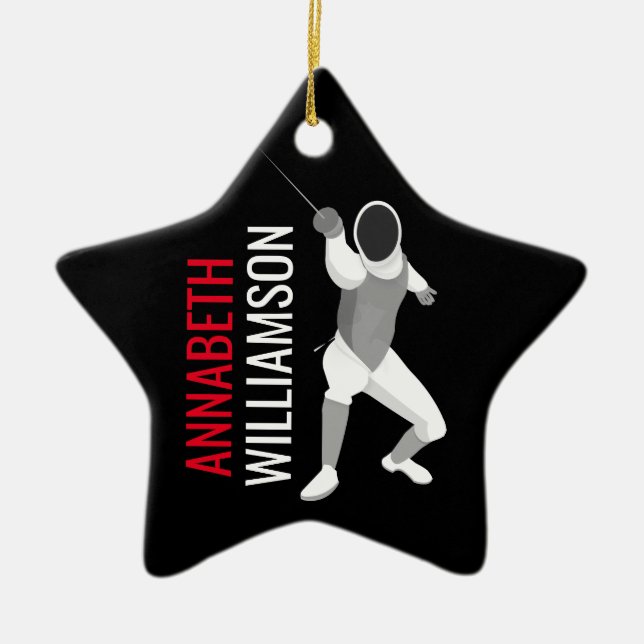 Adorno De Cerámica Esgrima (Frente)