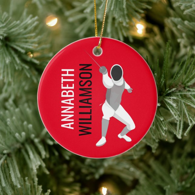 Adorno De Cerámica Esgrima (Árbol)