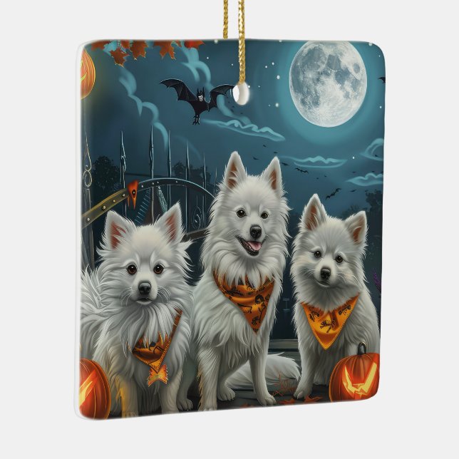 Adorno De Cerámica Eskimo Halloween Estadounidense Spooky (Derecha)