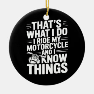Adorno De Cerámica Eso es lo que hago yo monto en mi motocicleta y sé