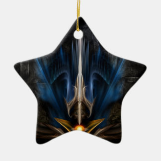 Adorno De Cerámica Espada de arte fractal ligero
