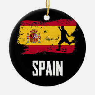 Adorno De Cerámica España Bandera Jersey Selección Española De Fútbol
