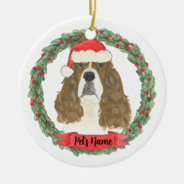 Adorno De Cerámica Español de Red English Springer personalizado