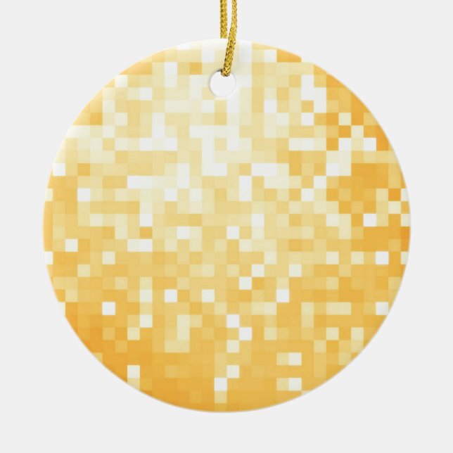 Adorno De Cerámica Esparkle de oro (Frente)