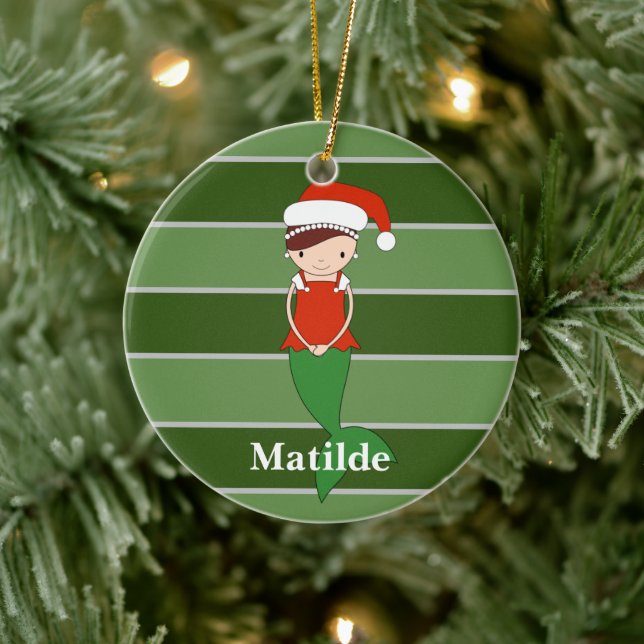 Adorno De Cerámica Especial de Matilde Mermaid Navidades (Árbol)