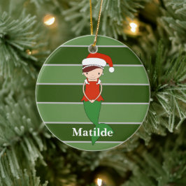 Adorno De Cerámica Especial de Navidad de Matilde Sirena