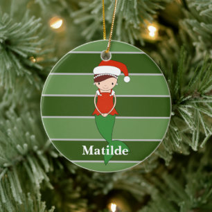 Adorno De Cerámica Especial de Navidad de Matilde Sirena