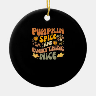 Adorno De Cerámica Especias De Calabaza Y Todo Lo Bonito De La Tempor