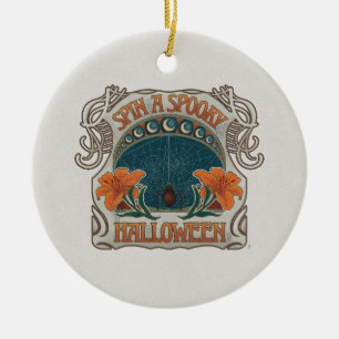 Adorno De Cerámica Espectacular Halloween estilo gótico victoriano