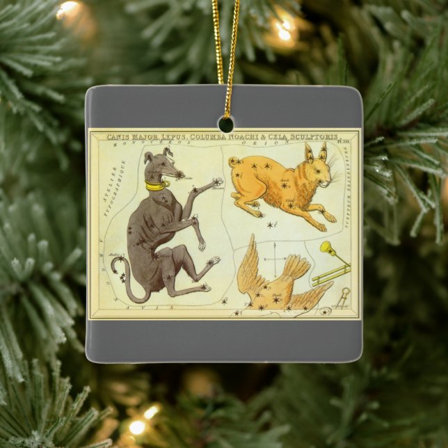 Adorno De Cerámica Espejo de Urania, Mapa Celeste Antiguo de Astronom (Árbol)