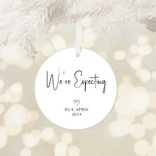 Adorno De Cerámica Esperamos que los padres tomen foto bebé en 2024