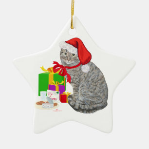 Adorno De Cerámica Esperando a Santa