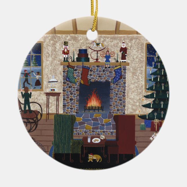 Adorno De Cerámica Esperando a Santa María (Frente)