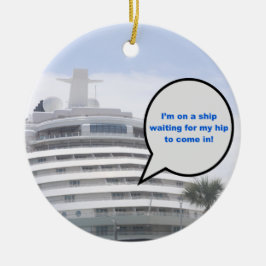 Adorno De Cerámica Esperando mi tanque de cadera superior