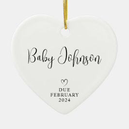 Adorno De Cerámica Esperando que los padres tomen fotos del bebé en 2