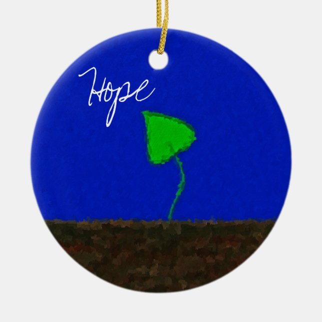 ADORNO DE CERÁMICA ESPERANZA (Frente)