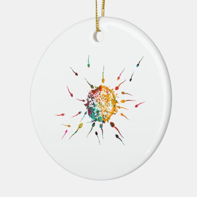 Adorno De Cerámica Espermas y huevo (Izquierda)