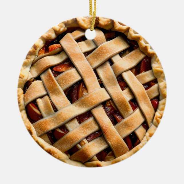 Adorno De Cerámica Espero que tus Navidades sean Peachy (Frente)