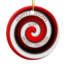 Espiral inusual Felices Fiestas Feliz Año de Navid