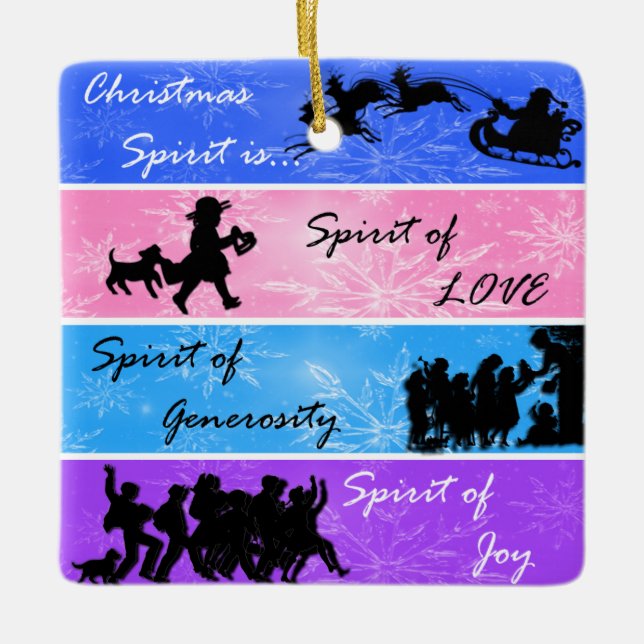 Adorno De Cerámica Espíritu de navidades (Anverso)