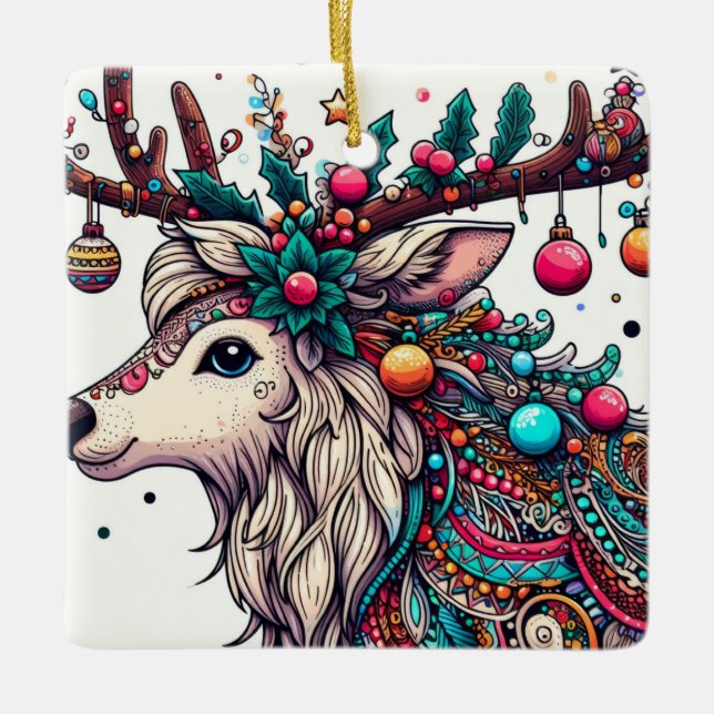 Adorno De Cerámica Espíritu de vacaciones (Anverso)