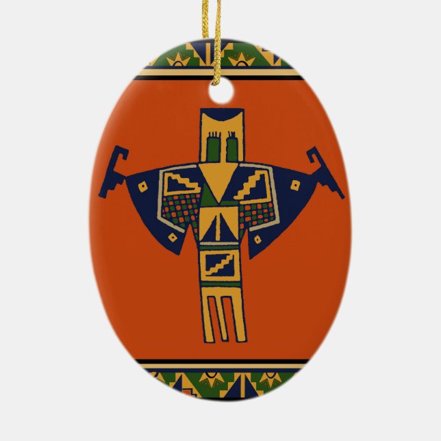 Adorno De Cerámica Espíritu del chamán del sudoeste (Atrás)