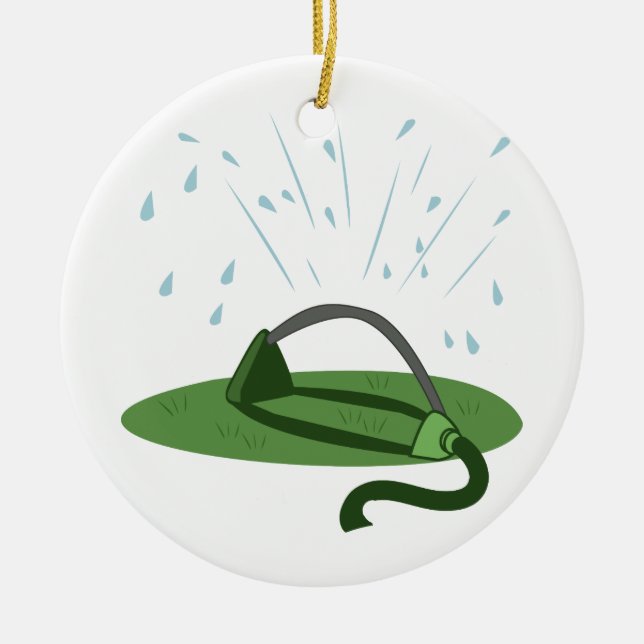 Adorno De Cerámica Espolvorín de césped (Frente)