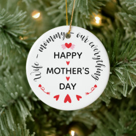 Adorno De Cerámica Esposa Mamá Nuestro Todo Dulce Día de la Madre
