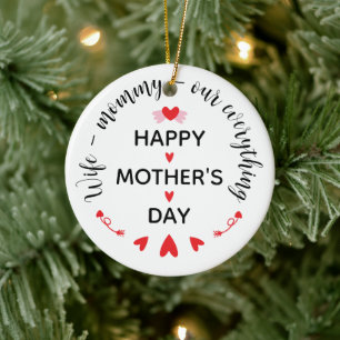 Adorno De Cerámica Esposa Mamá Nuestro Todo Dulce Día de la Madre