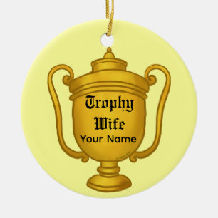 Adorno De Cerámica Esposa Trofeo