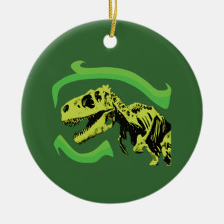 Adorno De Cerámica Esqueleto de Dinosaurio T-Rex
