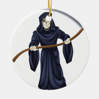 Adorno De Cerámica Esqueleto de la muerte del pañal oscuro