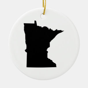 Adorno De Cerámica Esquema de estado de Minnesota