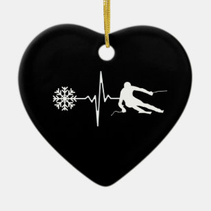 Adorno De Cerámica Esquí