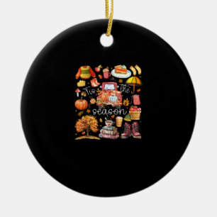 Adorno De Cerámica Esta Es La Calabaza De Temporada Que Sale De Otoño