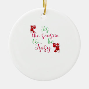 Adorno De Cerámica Esta Es La Temporada De Los Navidades Tipsy