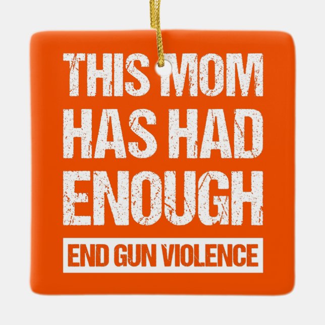 Adorno De Cerámica Esta Mamá Ya Ha Tenido Suficiente - Terminar Con L (Anverso)