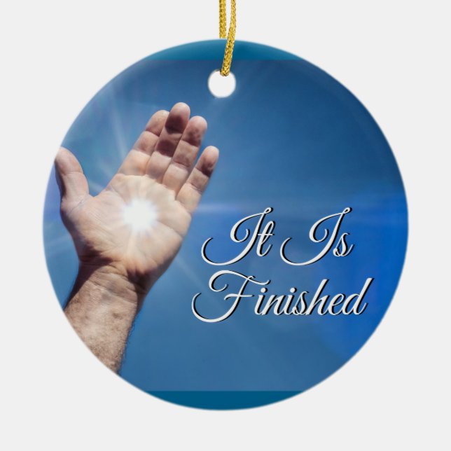 Adorno De Cerámica Está Terminado (Frente)