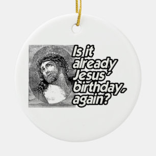 ADORNO DE CERÁMICA ESTÁ YA EL CUMPLEAÑOS OTRA VEZ - .PNG DE JESÚS