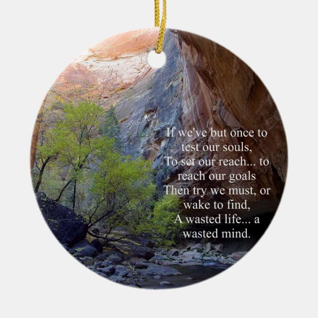 Adorno De Cerámica Establecimiento de objetivos Inspiradores (Frente)