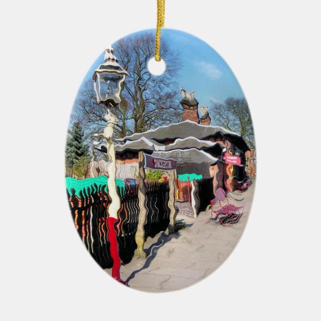 ADORNO DE CERÁMICA ESTACIÓN DE TREN ANTIGUA (Frente)