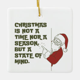 Adorno De Cerámica estado mental de navidad